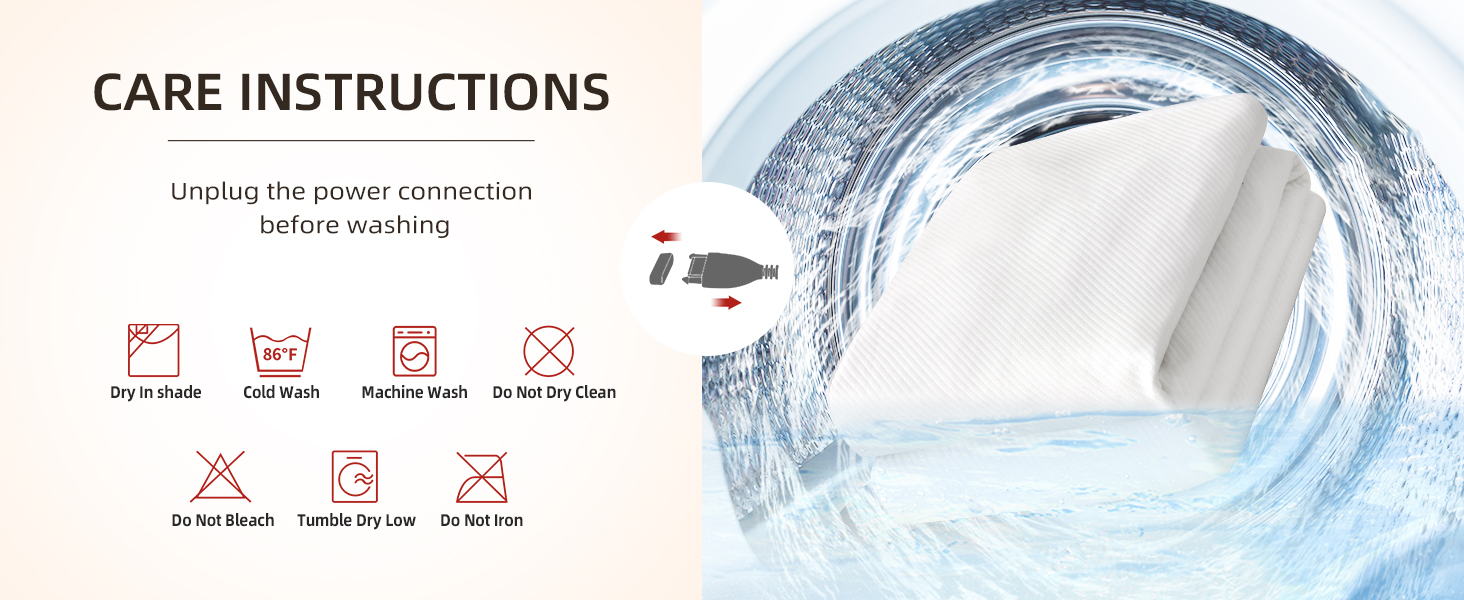 Bwarm Waterproof Heated Mattress Pad, ETL Certified Bed