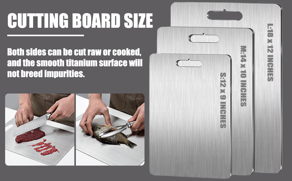 Amazon.com: Lihebcen Titanium Cutting Boards - 100% Pure Titanium - Will Titanium Cutting Boards Dull Knives