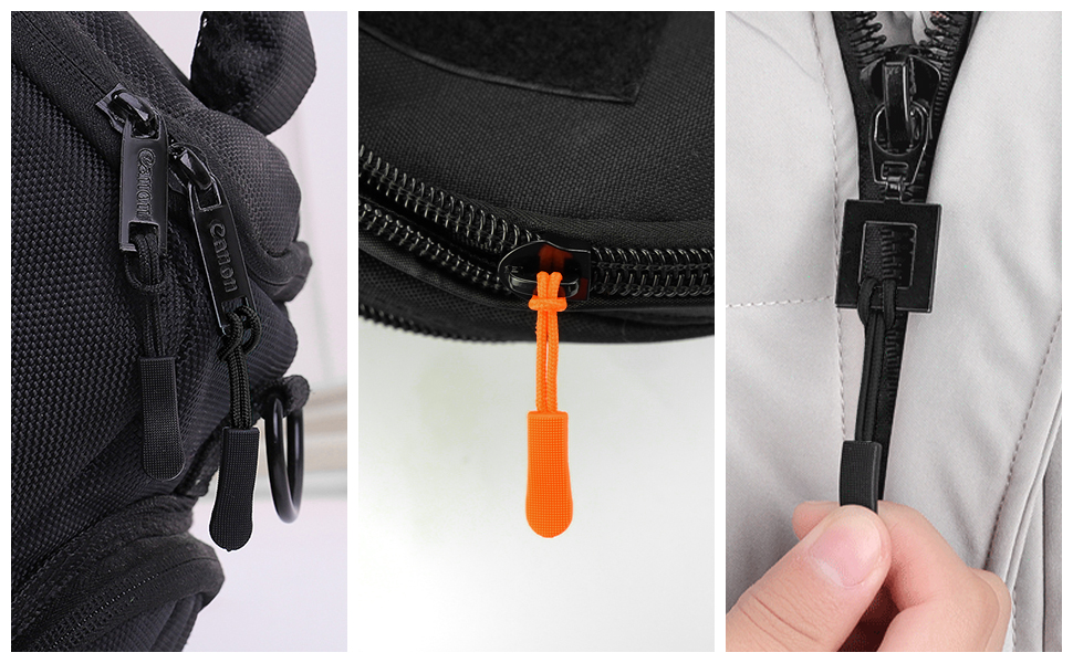 TORMEN Zipper Pulls Zipper Extension Nylon Cord Zipper Tag Replacement