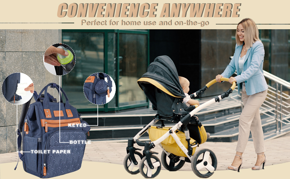 DIAPER BAG WITH CHANGING STATION