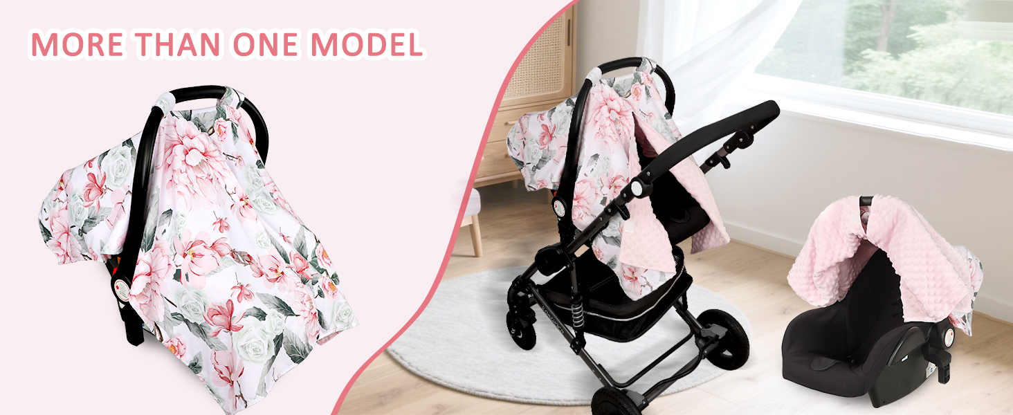 car seat cover baby flroal