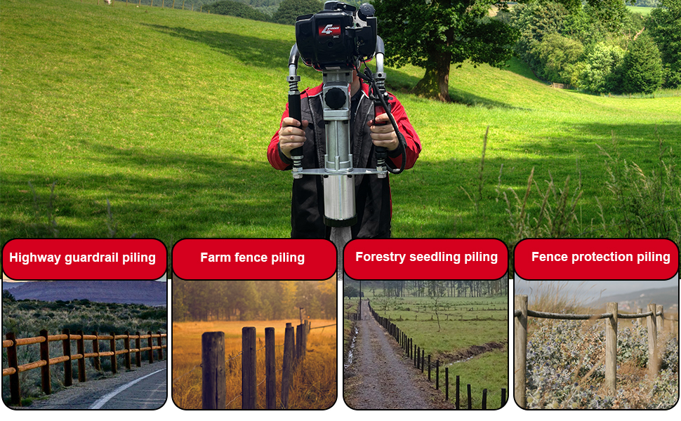 Gas Powered T Post Driver Hammer