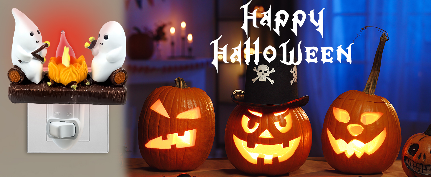 幽灵篝火摇曳夜灯