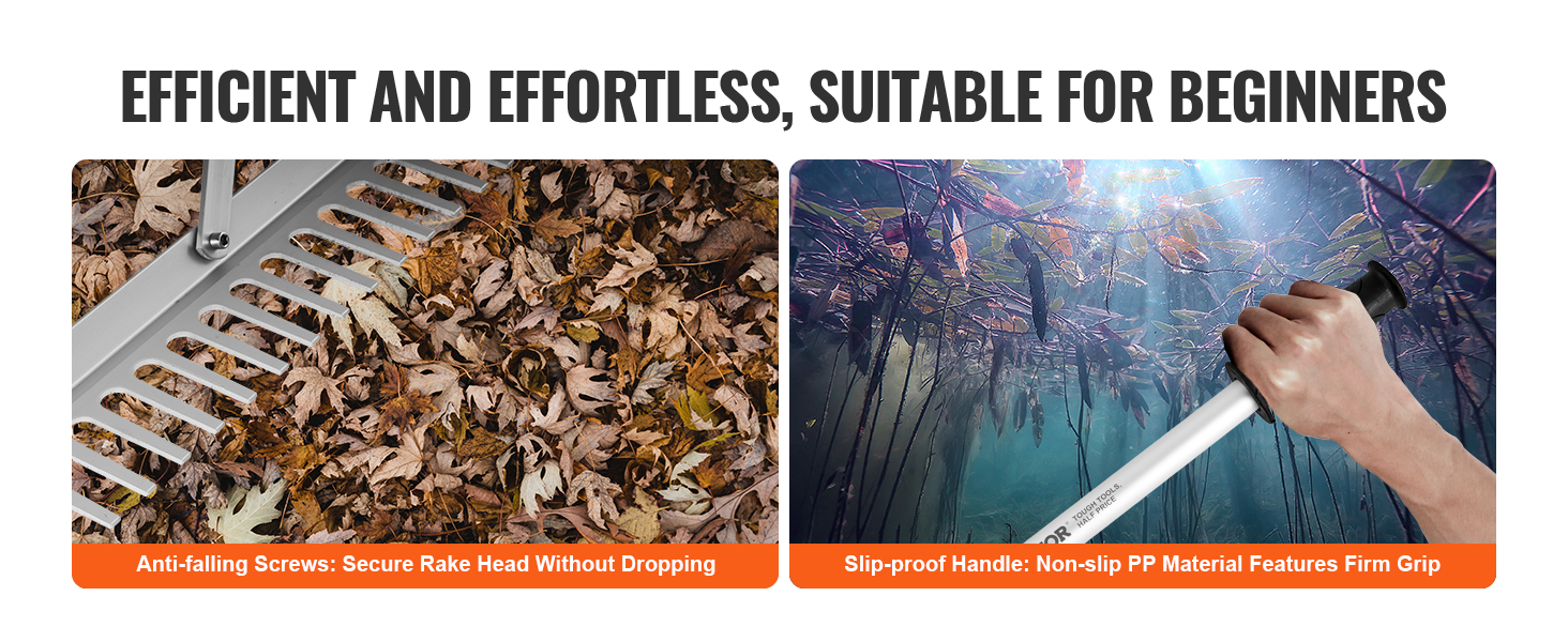 rastrillo de hojas de estanque