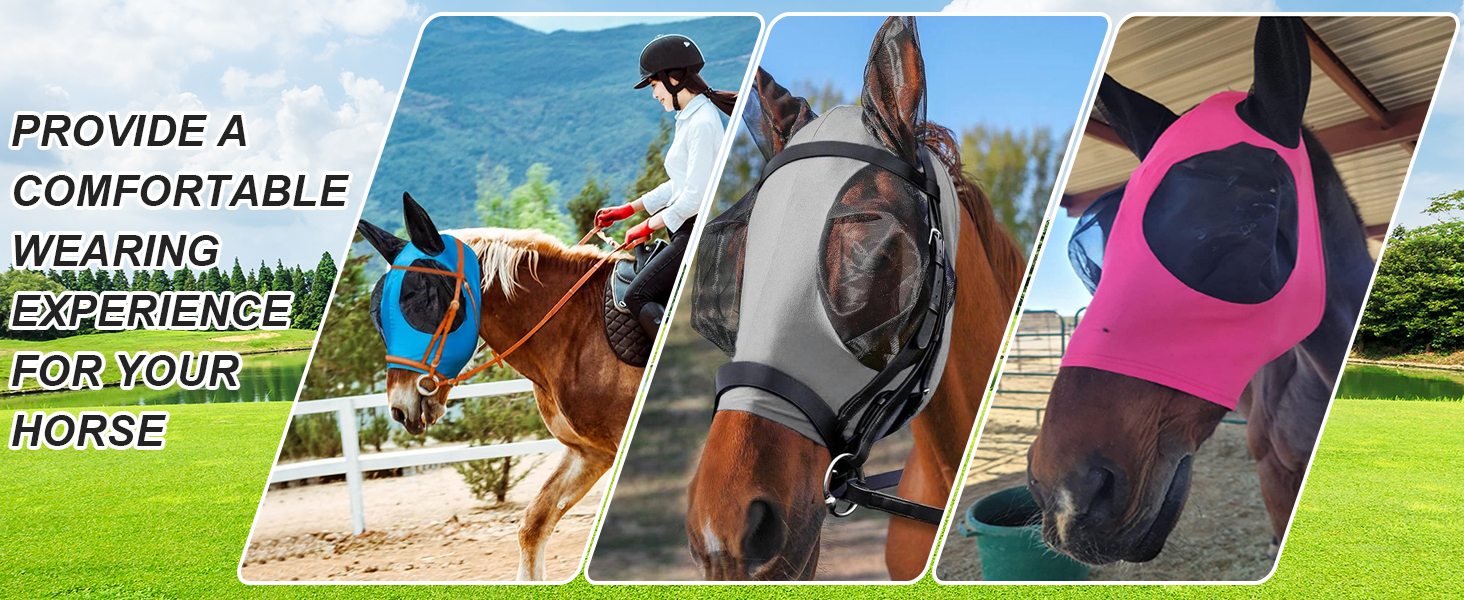 Daily Horses Protective Trainning tool Ears Cover Mask