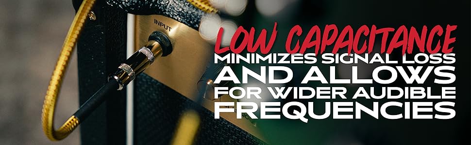 Low capacitance for wider audible frequencies