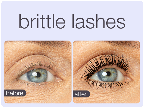 tarte tartelette tubing mascara before and after for brittle lashes