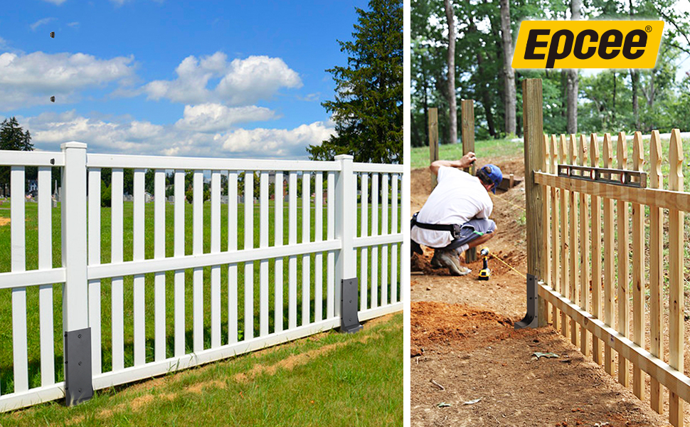 Epcee Heavy Duty Steel 4"x4" (Actual 3.6"x3.6") Fence Post