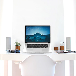 CROWNVIZ Aluminium Alloy Laptop Stand: Adjustable 7 Angles, Anti-Slip Rubber Pads, Foldable Design for 9-15.6 Inch Laptops – Perfect for Home Office, Gaming, and Travel (Silver) 6 Provide Comfortable Angle