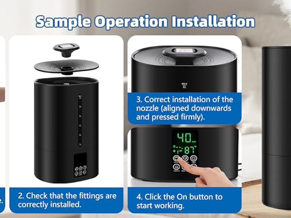 How to install the humidifiers？