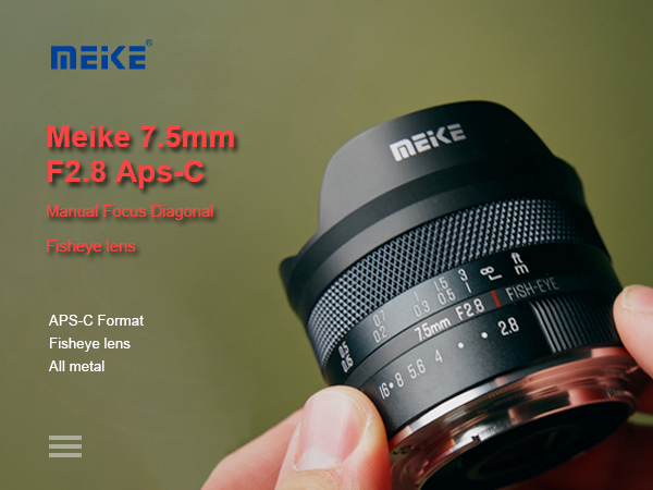【美品】Meike ⭐️7.5mmf2.8 超広角 対角魚眼レンズ※マニュアル Amazon.com : Meike 7.5mm f2.8 Ultra Wide Angle Manual Focus