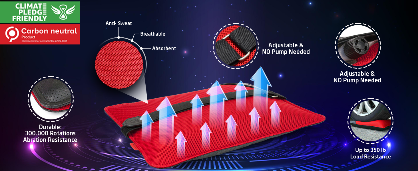 AJUVIA Back Vitalizer Car Lumbar Support for Driving Seat Lumbar