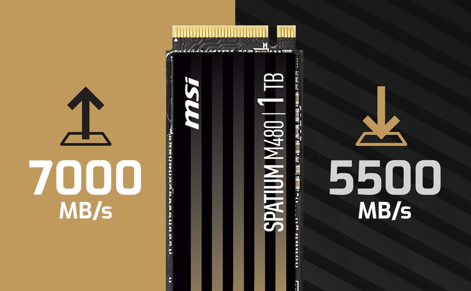 Amazon.in: Buy MSI SPATIUM M480 PCIe 4.0 NVMe M.2 SSD 1TB