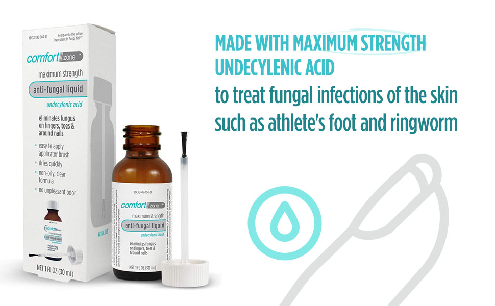 Made with Maximum Strength Undecylenic Acid