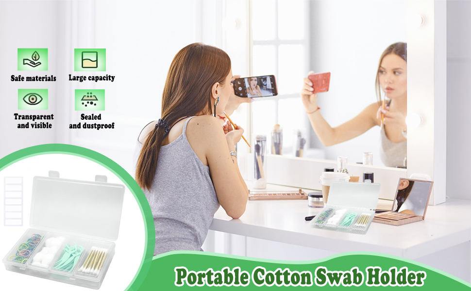 Cotton Swab Holder for Travel