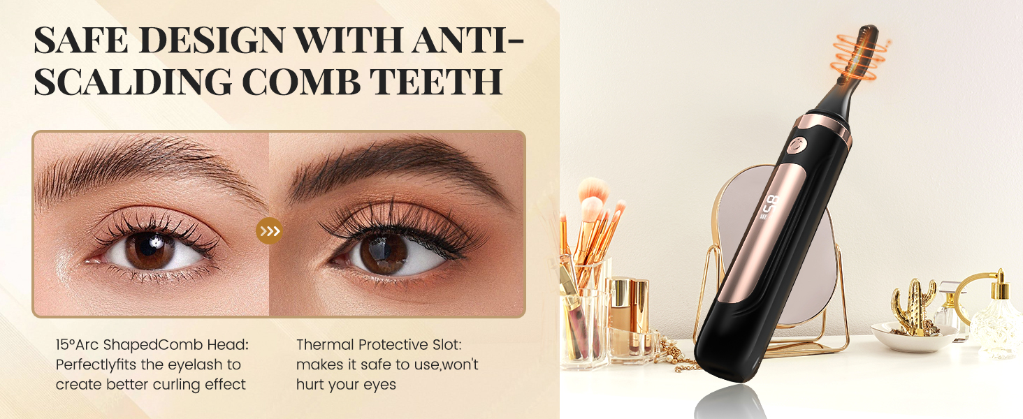 Eyelash heating clamp function introduction