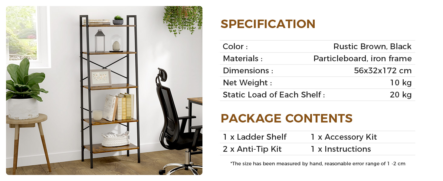 5 tier shelf