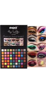 63 Colors Glitter Sparkle Glue Eyeshadow Makeup Palette
