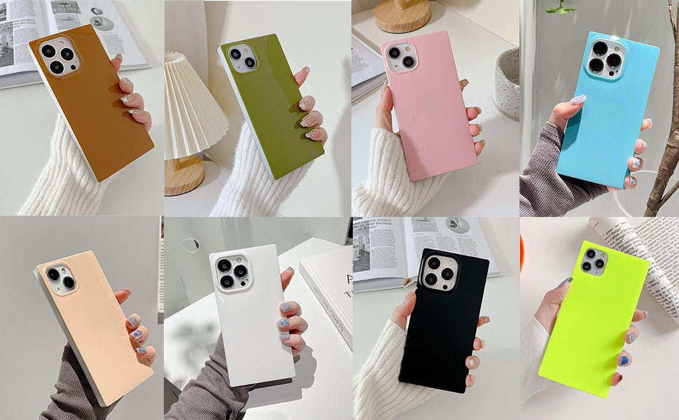 Reezaddin Blush Pink Square Case Compatible with iPhone 12