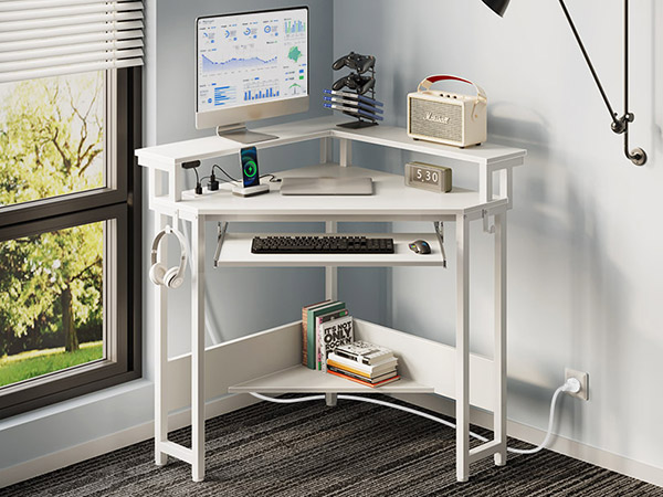 パソコンデスク rin Rolanstar Corner Desk, 44.5