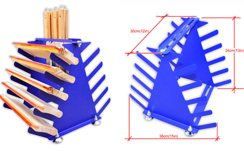 INTBUYING Desktop Screen Printing Squeegee Rack Silk Screen
