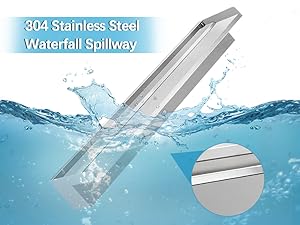 304 Stainless Steel Waterfall Spillway
