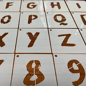 LETTER STENCILS  WITH 26 LETTERS