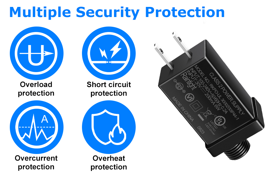 30V 6W 0.2A Class 2 Power Supply, AC to DC Low Voltage Transformer