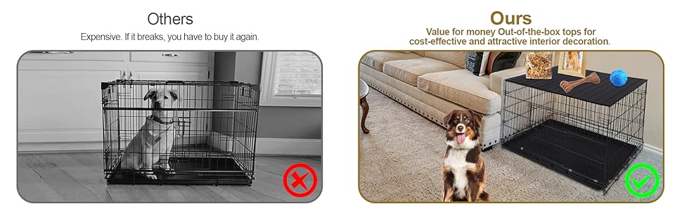 dog crate topper 36 inch black