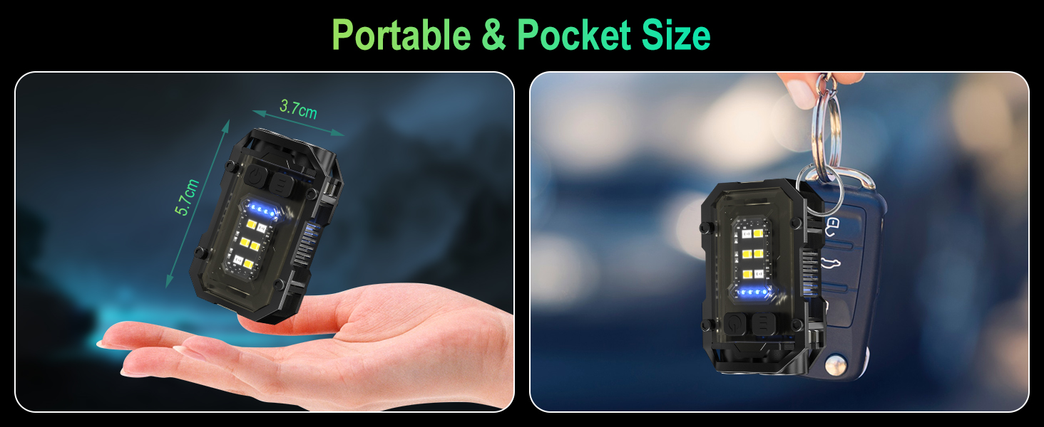 led torch light bright light rechargeable clip light edc keyring keyring with clip mini torch light