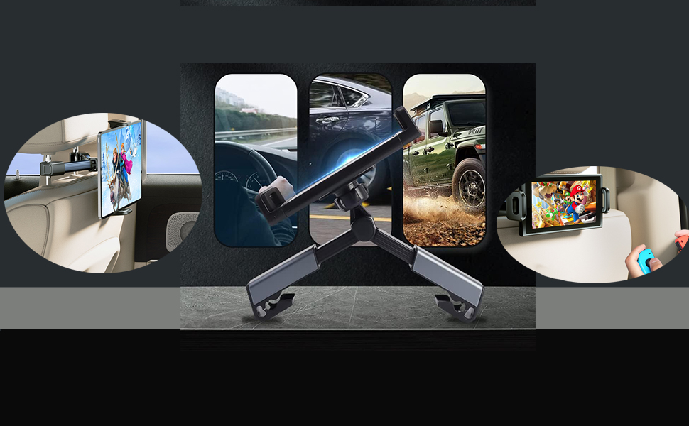 Car Tablet Headrest Holder