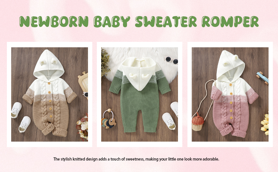 Baby Sweater Romper