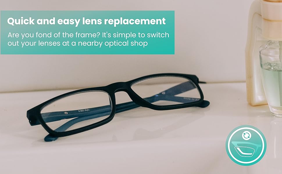 Premium Blue Frame Blue Light Reading Glasses Men to Look