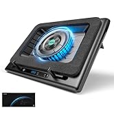 llano V13 Gaming Laptop Cooler, Laptop Cooling Pad Stand with 5.5inch External Cooling Fan, Fast ...