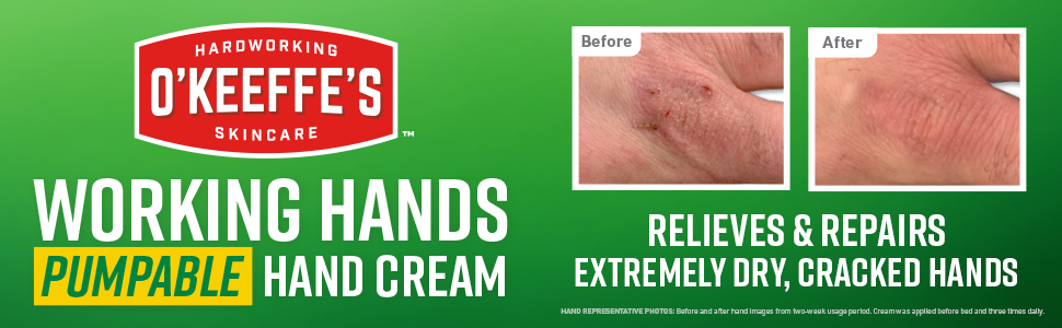 O&#39;Keeffe&#39;s Hardworking Skincare logo Guaranteed Hardworking Skincare