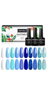 inping magic mirror nail gel glitter extendsiong gel