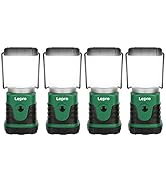 Lepro Portable LED Camping Lantern 4-Pack, 350LM Bright Camping Light with 4 Lighting Modes Batte...