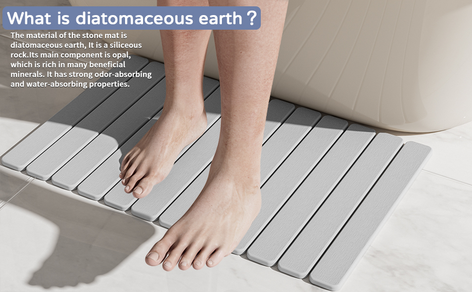 stone bath mat
