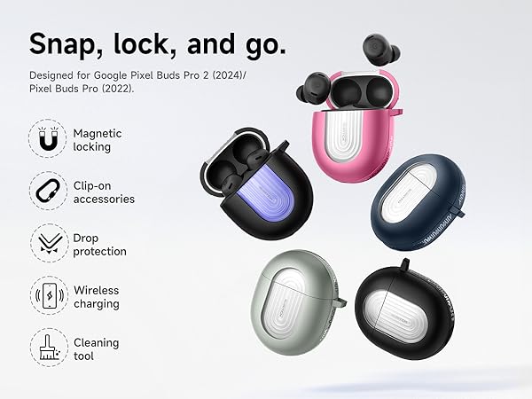 Amazon.com: SURITCH Magnetic Bumper Cases for Google Pixel Buds