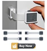 Child Proof Cabinet Locks, 4 Pack Baby Proofing Door Locks for Fridge Drawer Cupboard Dishwasher ...
