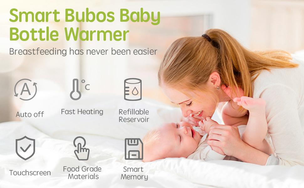 Bubos Deluxe Smart Fast Heating Baby Bottle Warmer with prefilled water