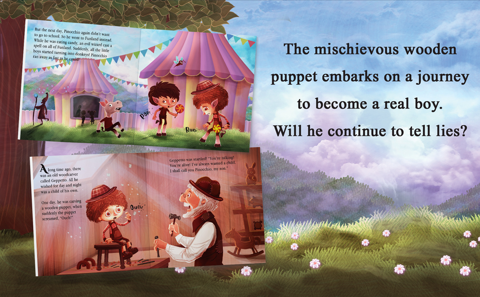 My First 5 Minutes Fairy Tales Pinocchio: Traditional Fairy Tales For Children 