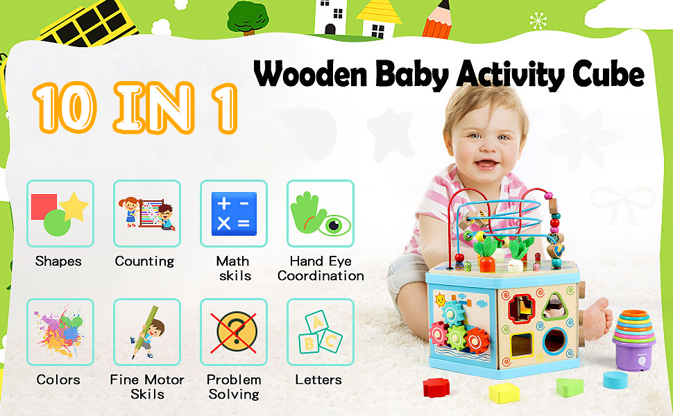 Activity Cube Bead Maze-A+12