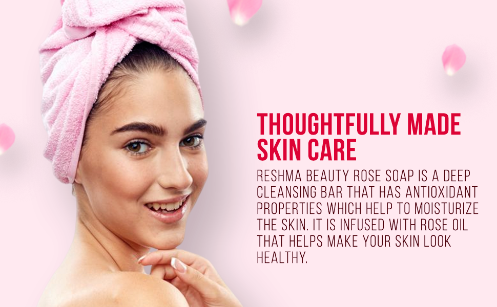 Reshma Beauty Rose Soap Infused with Rose Oil Soothing