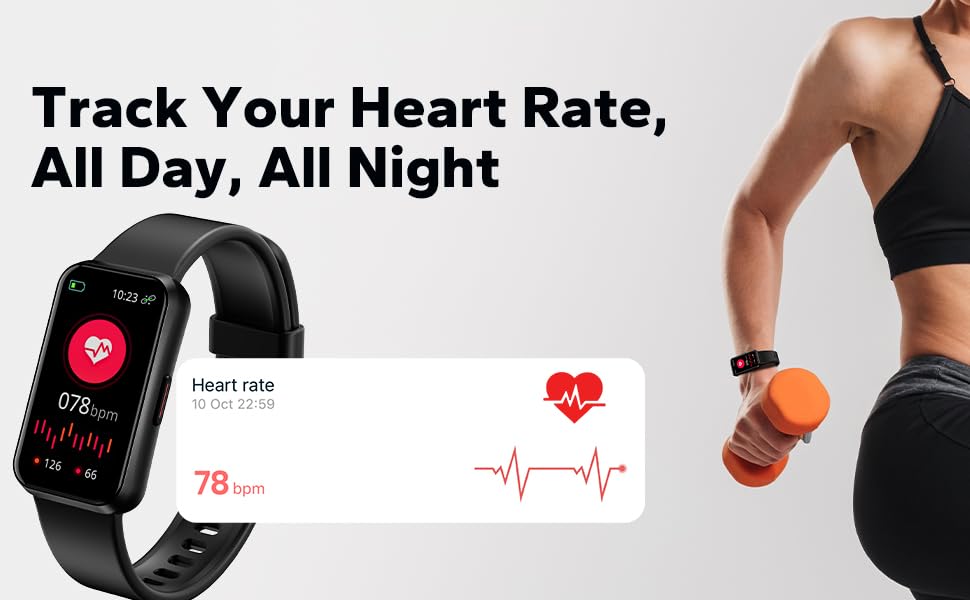 밤낮으로 심박수를 추적하세요