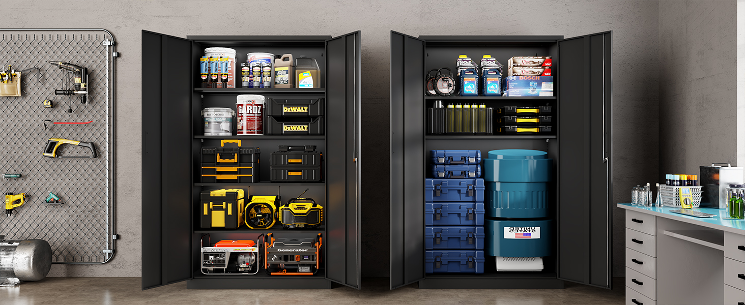 Lockable tool cabinet
