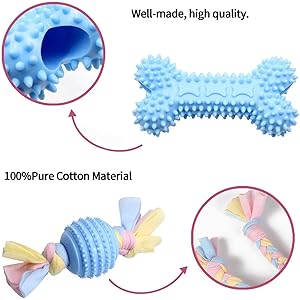dog toy tpr blue