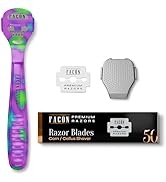 Facón Professional Callus Shaver Remover with 50 Blades, Pedicure Razor for Feet & Hands, Foot Ra...