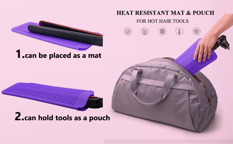 hair straightener mat heat resistant mat for hair straighteners