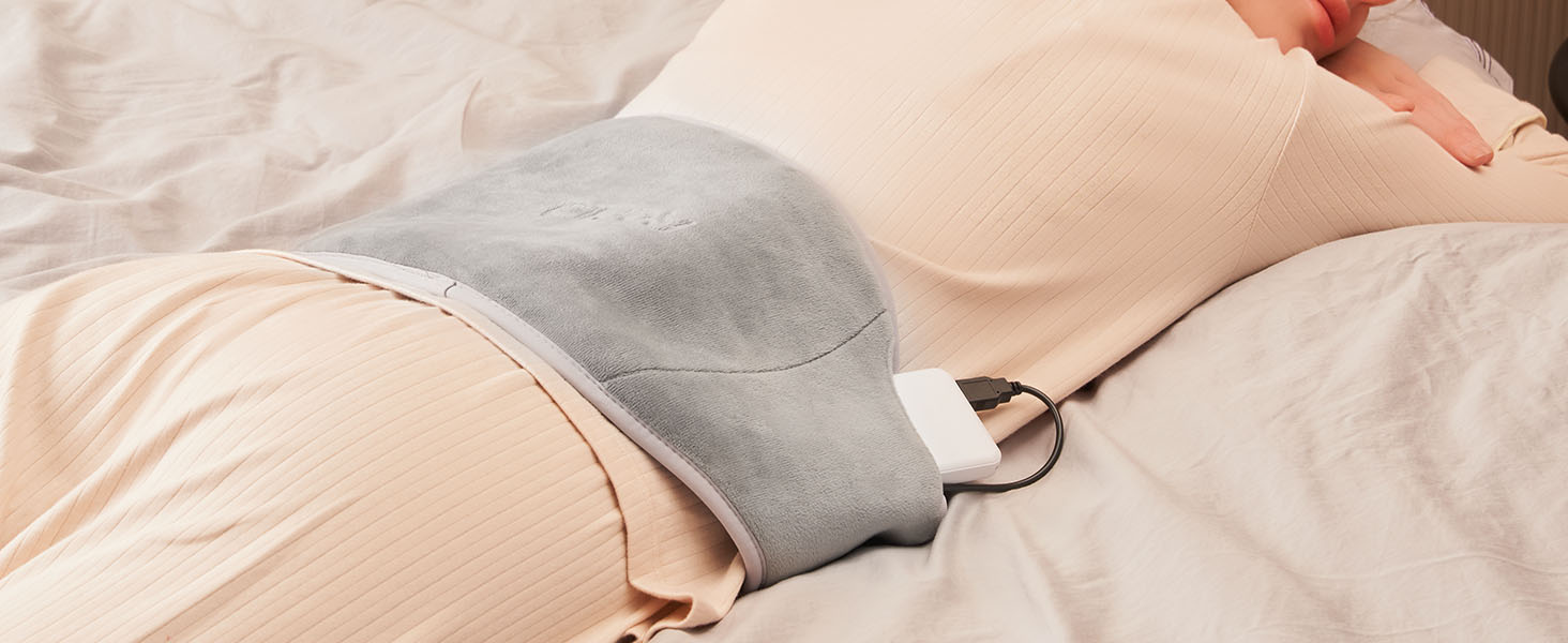 ALLJOY Portable Heating Pad, Cordless Rechargeable Heating